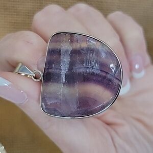 NATURAL FLUORITE PENDANT